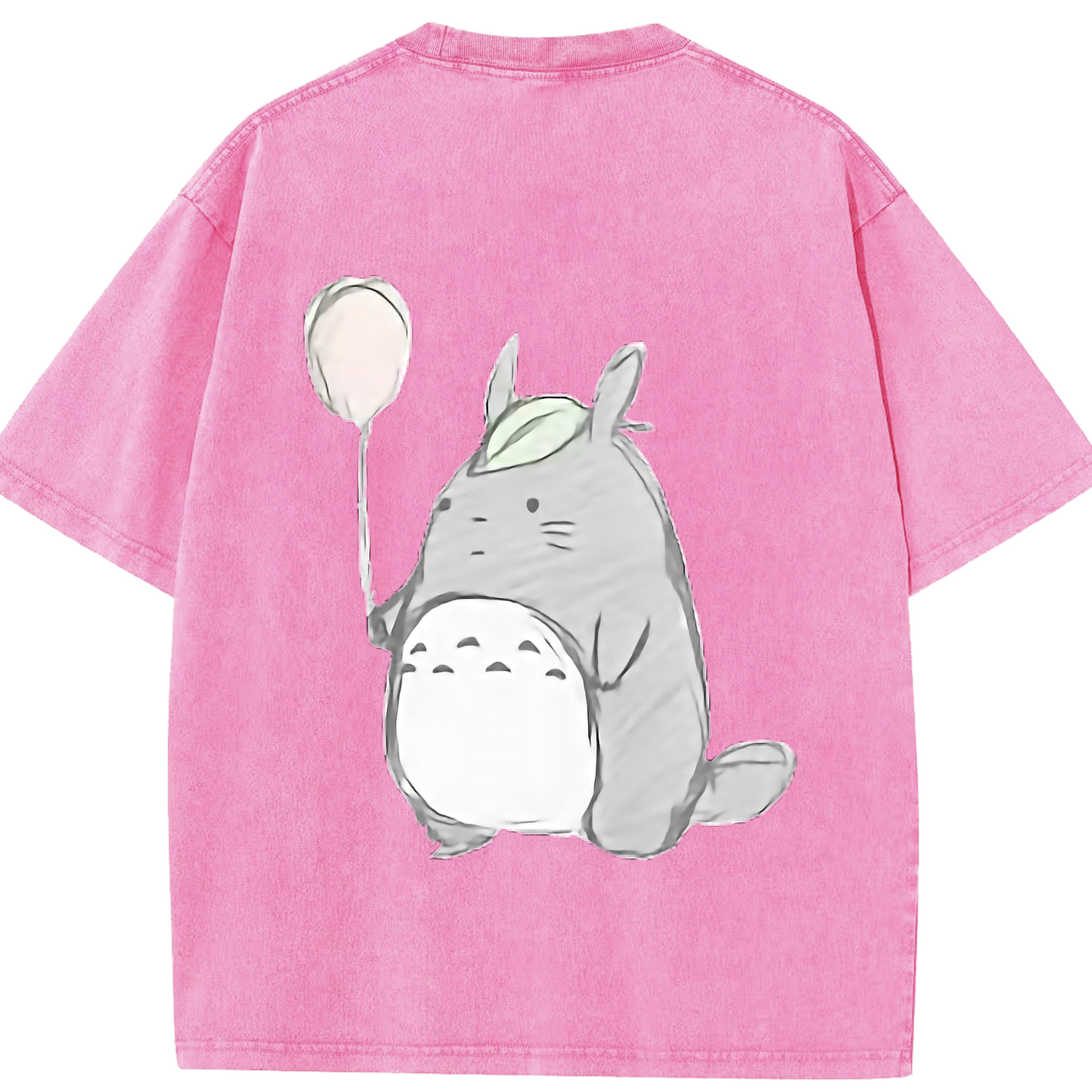 （画像用） となりのトトロ 草壁メイ 草壁サツキ My Neighbor Totoro Satsuki Kusakabe Mei Kusakabe 綿100% ヴィンテージ風 半袖Tシャツ（背面プリント）